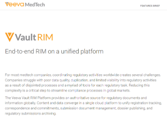 Image for Unified RIM application for end-to-end regulatory compliance management