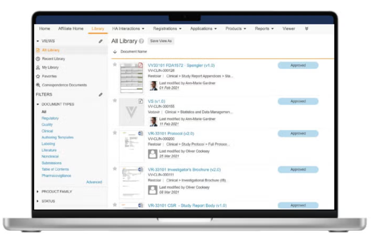 Veeva MedTech Submissions