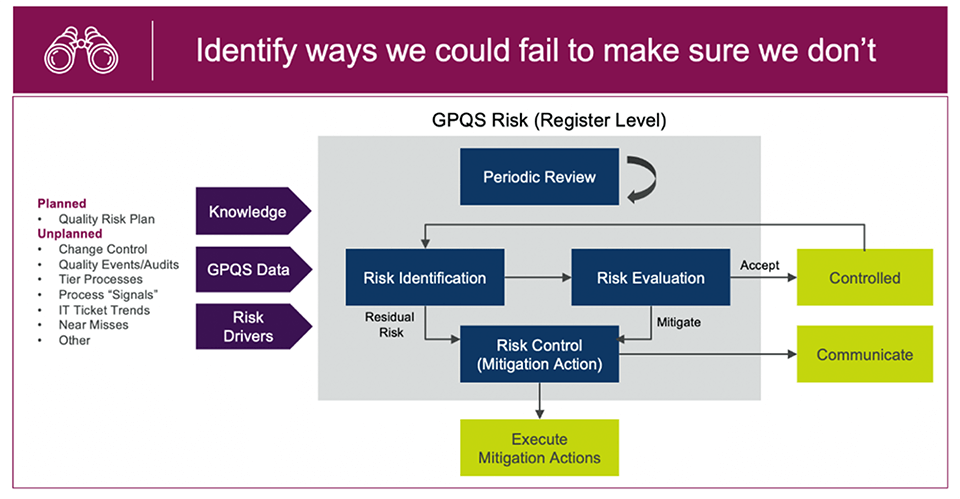 Figure 2 AZs risk based quality management approach