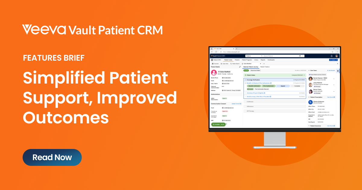 Veeva Rim User Interface Questions Patient CRM Features Brief | Veeva