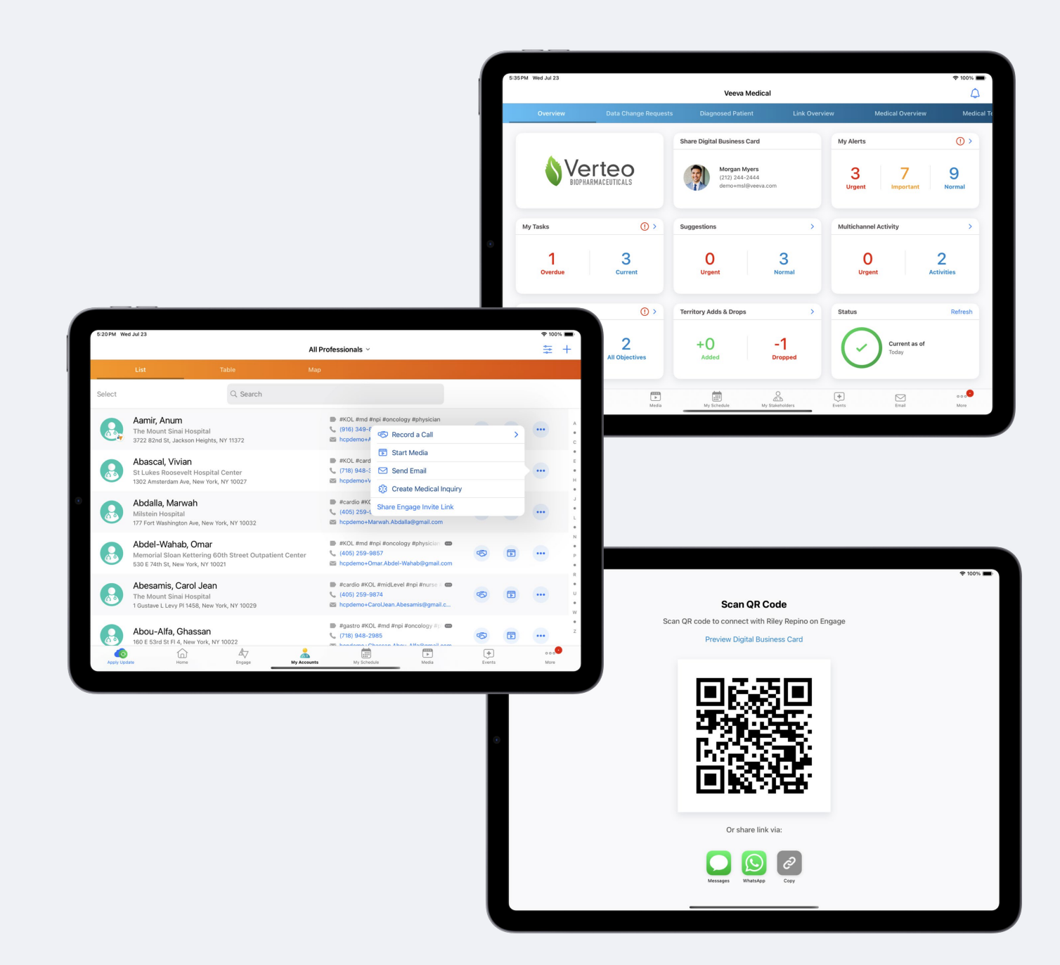 Digital Business Card QR Code example
