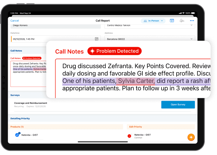 The Agentic Call Report Dashboard Interface